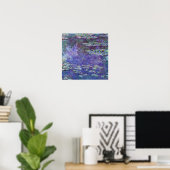 Wasserlilien von Claude Monet, Vintager Impression Poster (Heimbüro)