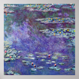 Wasserlilien von Claude Monet, Vintager Impression Poster