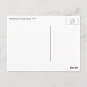 Wasserlilien von Claude Monet, Vintager Impression Postkarte (Rückseite)