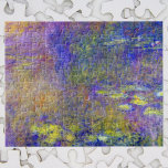 Wasserlilien von Claude Monet, Vintager Impression Puzzle<br><div class="desc">Wasserlilien von Claude Monet sind ein Vintager Impressionismus, ein Kunstmalerei mit Wasserlilien in einem Teich im Garten von Monet auf seiner Zuhause in Giverny, Frankreich. Der Himmel und die Bäume reflektieren im Wasser. Eine Serie von über 250 Wasserlilien Blume Gemälden, die Monet in den letzten 30 Jahren seines Lebens gemalt...</div>