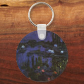 Wasserlilien von Claude Monet, Vintager Impression Schlüsselanhänger (Vorderseite)