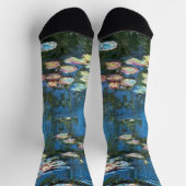 Wasserlilien von Claude Monet, Vintager Impression Socken (Oben)