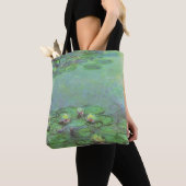 Wasserlilien von Claude Monet, Vintager Impression Tasche (Von Nahem)