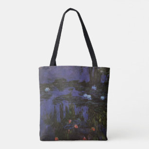 Wasserlilien von Claude Monet, Vintager Impression Tasche