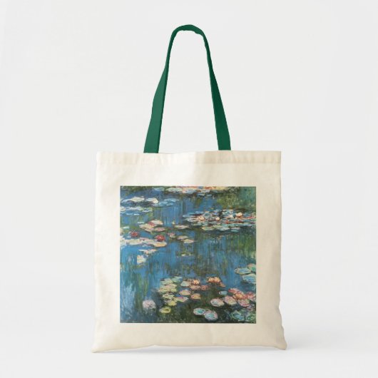 Wasserlilien von Claude Monet, Vintager Impression Tragetasche (Vorne)