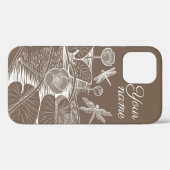 Wasserlilienbraun Case-Mate iPhone Hülle (Rückseite (Horizontal))