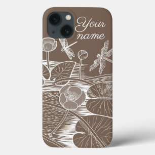 Wasserlilienbraun Case-Mate iPhone Hülle