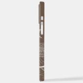 Wasserlilienbraun iPhone Hülle (Linke Seite)