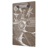 Wasserlilienbraun Klemmbrett (Links)