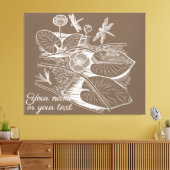 Wasserlilienbraun Leinwanddruck (Insitu (Wohnzimmer))