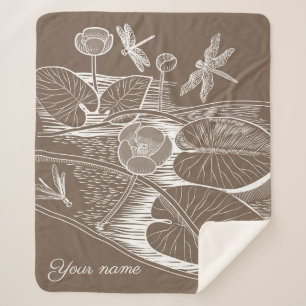 Wasserlilienbraun Sherpadecke