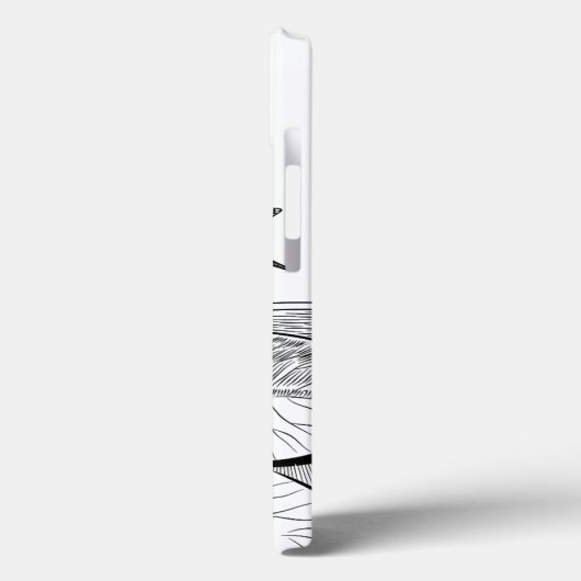 Wasserliliengravur Case-Mate iPhone Hülle (Rückseite / Links)