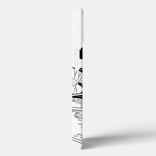 Wasserliliengravur Case-Mate iPhone Hülle (Rückseite / Rechts)