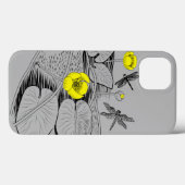 Wasserliliengravur Case-Mate iPhone Hülle (Rückseite (Horizontal))