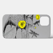 Wasserliliengravur Case-Mate iPhone Hülle (Rückseite (Horizontal))