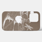 Wasserliliengravur Case-Mate iPhone Hülle (Rückseite (Horizontal))