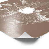 Wasserliliengravur Fotodruck (Ecke)