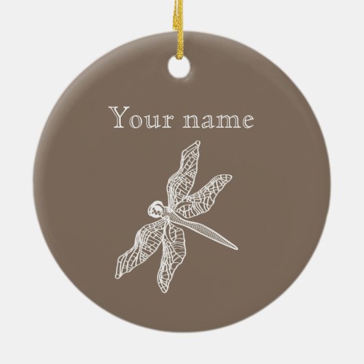 Wasserliliengravur Keramik Ornament (Hinten)