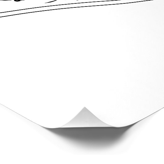 Wasserliliengravur Poster (Ecke)