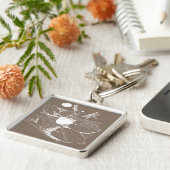 Wasserliliengravur Schlüsselanhänger (Seite)