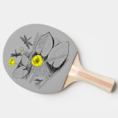 Wasserliliengravur Tischtennis Schläger (Seitenansicht)