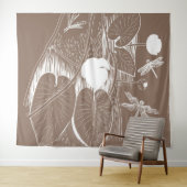 Wasserliliengravur Wandteppich (Beispiel (Horizontal))