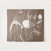 Wasserliliengravur Wandteppich (Vorderseite (Horizontal))