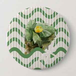 Wasserlilienmuster Button