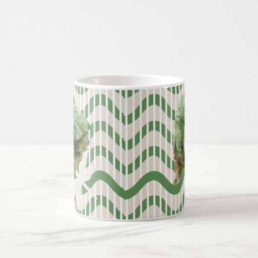 Wasserlilienmuster Kaffeetasse (Mittel)