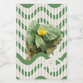 Wasserlilienmuster Lebensmitteletikett (Einzelnes Label)