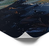 Wasserliliensee bei Sonnenuntergang im beeindrucke Poster (Ecke)