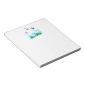 Wasserliliensee-Gemälde mit Libellen Notizblock (angewinkelt)