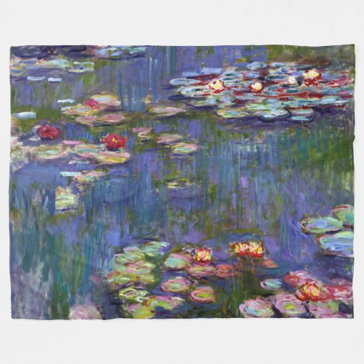 Wasserliliensee, Monet Fleecedecke (Vorderseite (Horizontal))