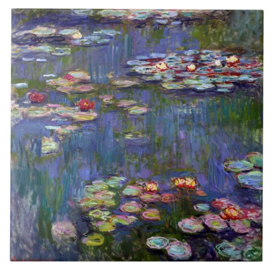 Wasserliliensee, Monet Fliese (Vorderseite)