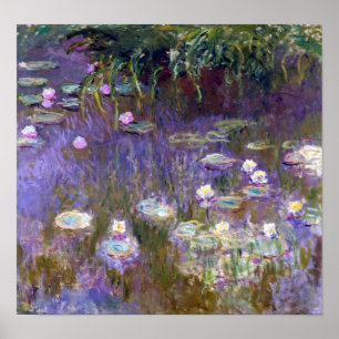 Wasserliliensee, Monet Poster