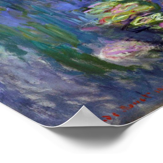 Wasserliliensee, Monet Poster (Ecke)