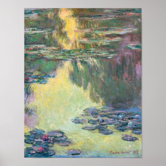 Wasserliliensee, Monet Poster (Vorne)