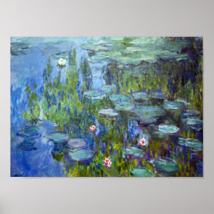 Wasserliliensee, Monet Poster