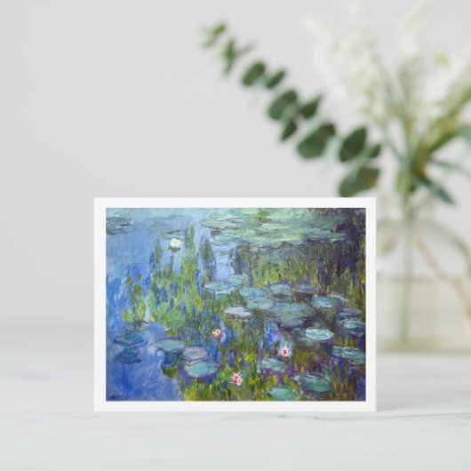 Wasserliliensee, Monet Postkarte (Stehend Vorderseite)