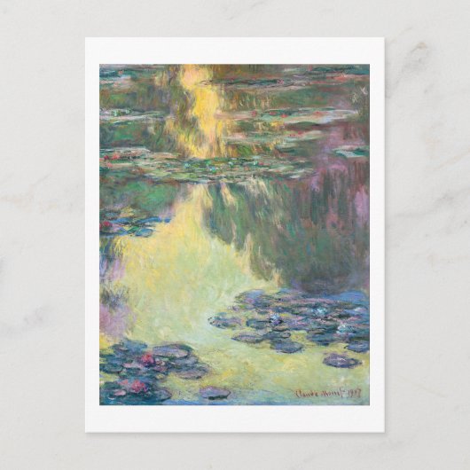 Wasserliliensee, Monet Postkarte (Vorderseite)