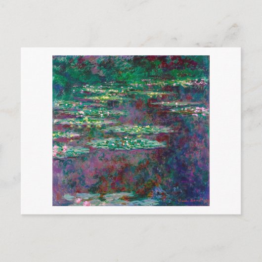 Wasserliliensee, Monet Postkarte (Vorderseite)