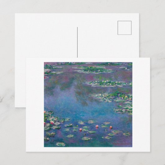 Wasserliliensee, Monet Postkarte (Vorne/Hinten)
