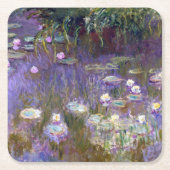 Wasserliliensee, Monet Rechteckiger Pappuntersetzer (Vorderseite)