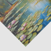 Wasserliliensee, Wald, Naturdarstellung Seidenpapier (Ausschnitt)