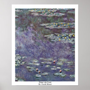 Wasserlilienweiher von Claude Monet Poster