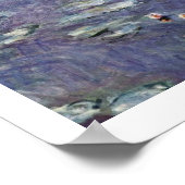 Wasserlilienweiher von Claude Monet Poster (Ecke)