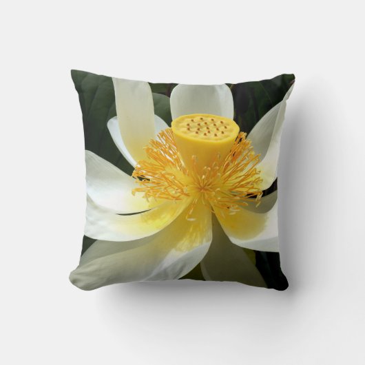 Wasserlilienwirbelkissen Kissen (Vorderseite)