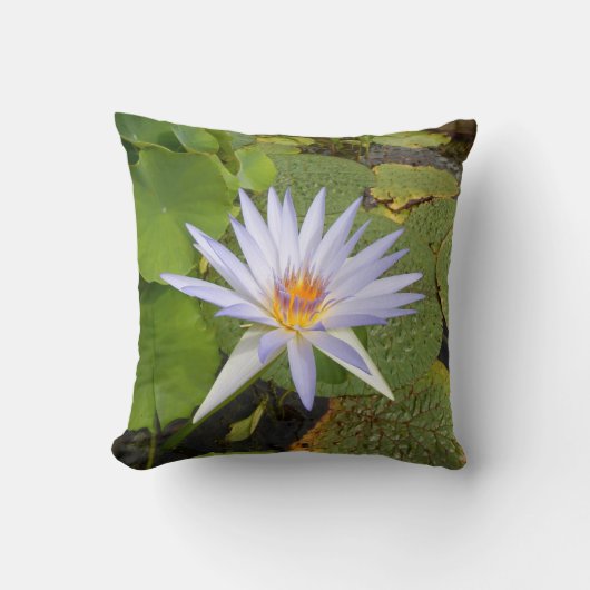 Wasserlilienwirbelkissen Kissen (Vorderseite)