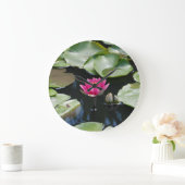 Wasserliliken Große Wanduhr (Zuhause)