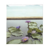 Wasserliliken im Teich durch den Ozean Notizblock (Vorderseite)